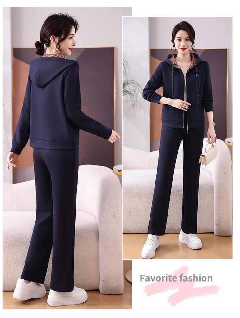 Women's Petite Hooded Sweatshirt & Pants Set – Spring/Autumn 2026 Fashion