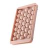 33 Grid Ice Cube Tray Easy Release Flexible Ice Cube Mold with Lid for Cocktail Freezer Pink