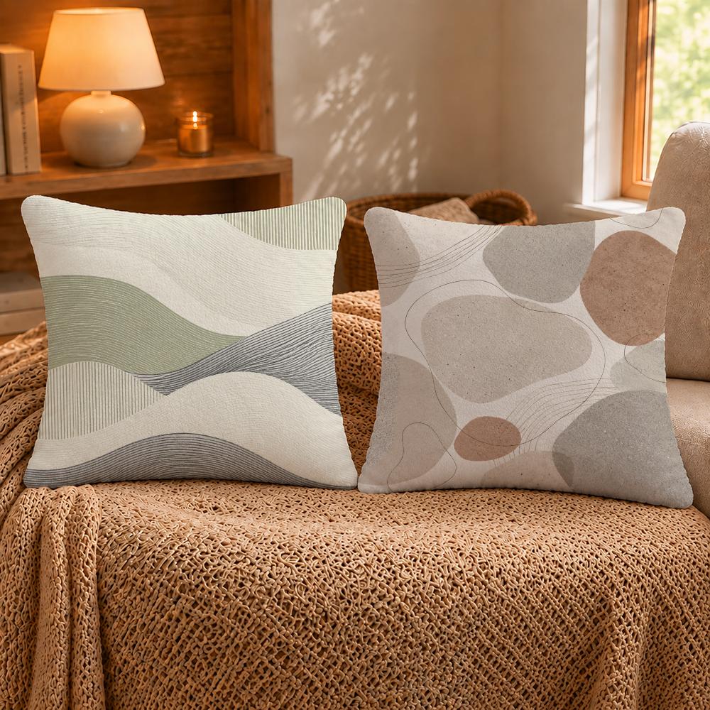 Nordic Natural Texture Cushion Cover Shortplush Cushion Cover Pillowcase Suitable For Sofas Bedrooms And Home Decor