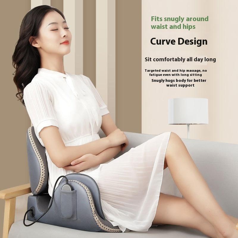 You can fold the waist, buttocks, integrated massage seat cushion, knead the waist rest, vibrate, heat massage, airbag massage cushion.