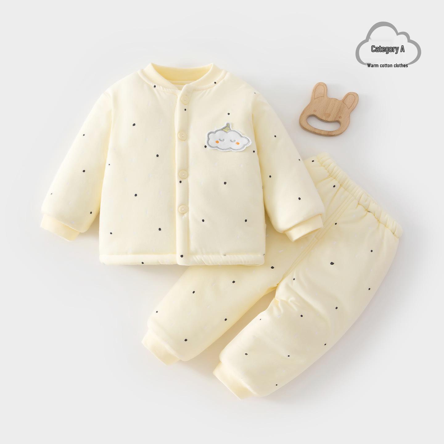 

Winter Thick Cotton Baby Clothes Set: Class A, Two-Piece for Infants & Toddlers, Boys & Girls 90 cm