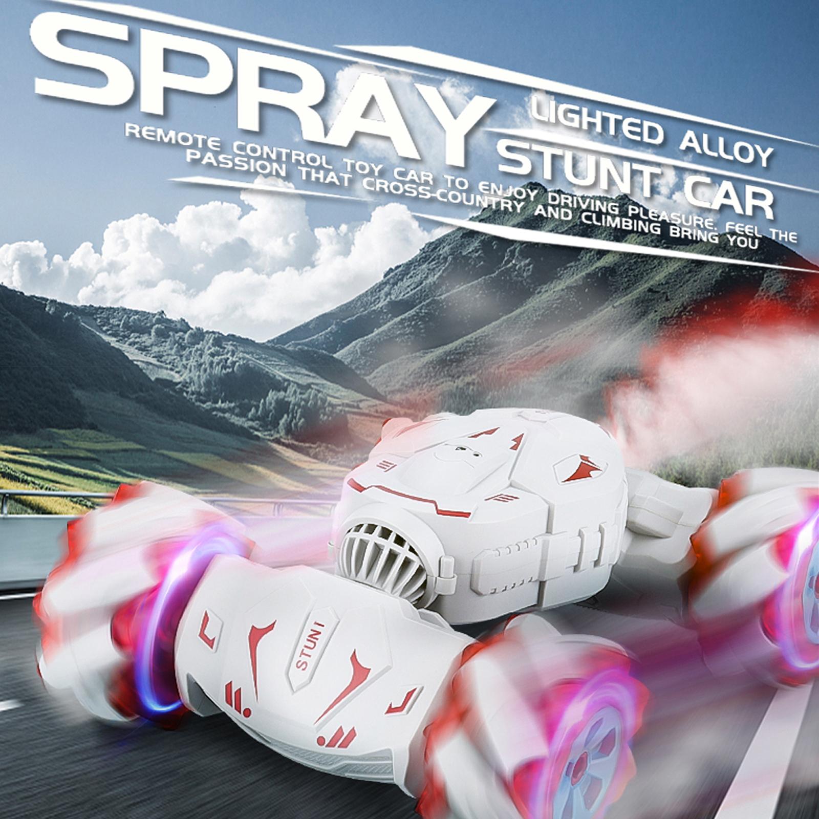 Remote Control Stunt Car, 2.4GHz Double-Sided Driving 360-Degree Rotating Car Toy with Lights Music, Sensing Remote Control Car for Boys