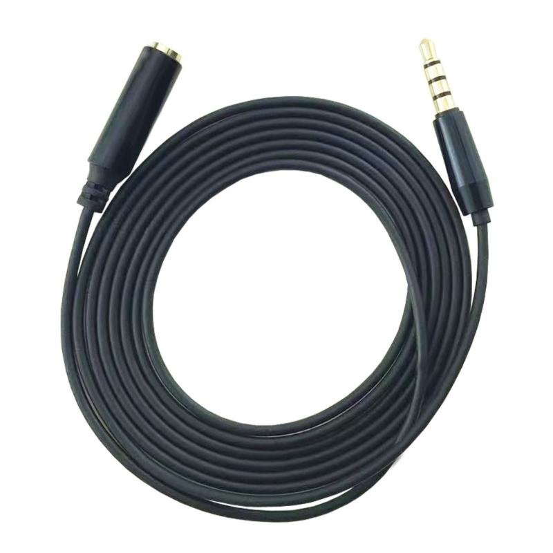 Quality 3.5mm Headphone Cable Microphones and Headphone Extension Cable with 3.5mm Female to Male Connectors 4Pole/3Pole