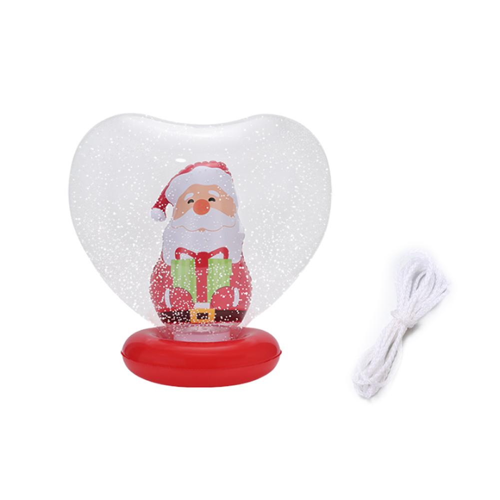 PVC Inflatable Christmas Ball With Light Santa Claus Snowman Christmas Tree Giant Big Large Christmas Balls Ornament Xmas Decora