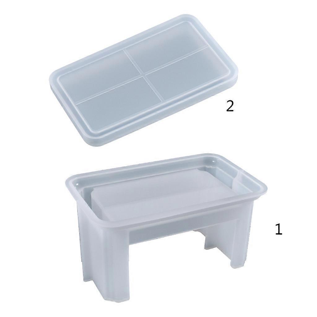 Coaster Epoxy Resin Mold Cup Mat Storage Box Silicone Mould DIY Crafts Jewelry Holder Ornaments Casting Tool