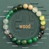 Five Elements Red Agate Fire Balance Bracelet with Cinnabar - Unisex Jade Crystal for Fire Element Support