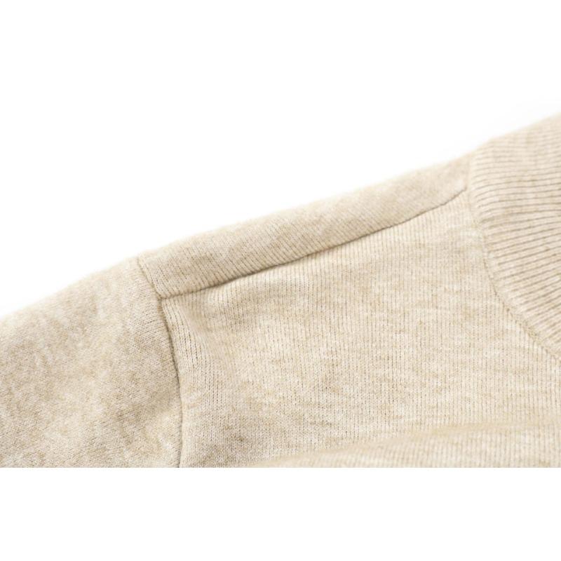 Men S Solid Color Half Turtleneck Long Sleeve Loose Knit Sweater For Youth