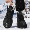 Warrior Warm Durable Height-Increasing Non-Slip Wraparound Balance Cotton Fashion Versatile Trendy Casual Classic Retro Snow Boots WXY-M365N03M
