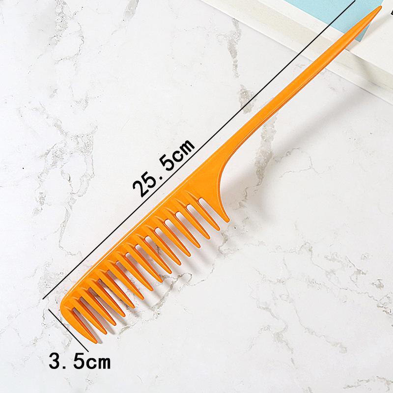 Wide-Tooth Teasing Comb with Pointed Tail for Hairdressing