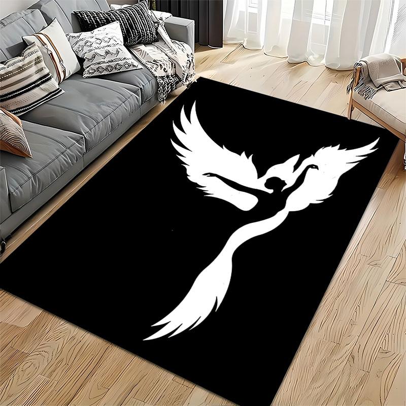 Dancing Angel with Wings Carpet suitable as a non-slip mat for the living room or bedroom sofa