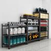 Multi-Layer Metal Rack Shelf Strong Load-Bearing Quick Installation Heavy Duty Shelving Steel Construction Storage Shelves