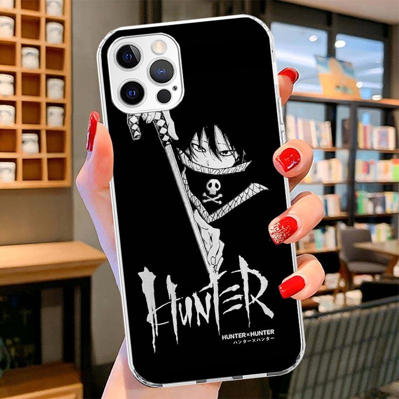 Huner X-Hunters Chrollo Shizuku Cover Phone Case For iPhone 16 17 Air 15 14 Pro Max 16E Phone Case 13 Mini 12 11 7 SE 8 Print Pa