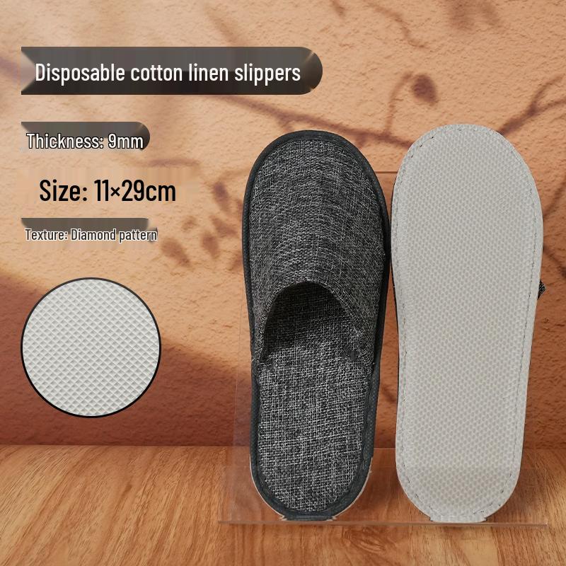 Jingyu Thickened Non-slip Disposable Hotel Slippers