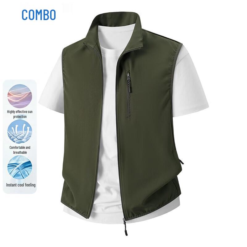 Kangbo Men s Outdoor Lightweight Quick-Dry Fishing Vest 3XL