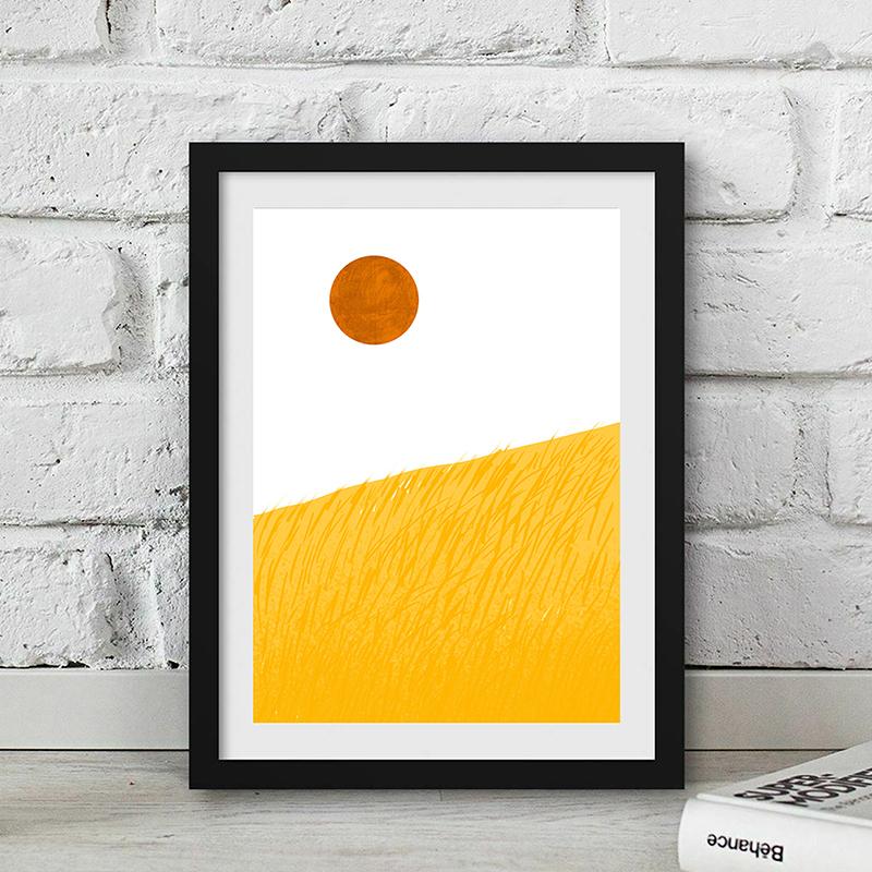 WCIC Yeni Modern Minimalist Dekoratif Boyama Sıcak Güneş Işığı Sanat Kumaş Ev Arka Plan Duvar Dekorasyonu Asılı Boyama