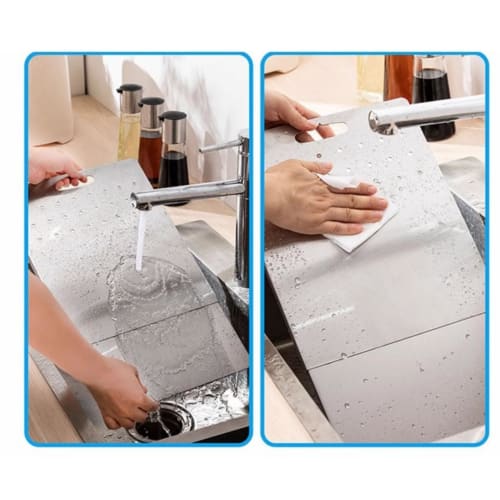 Expandable Over-the-Sink Cutting Board, Stainless Steel, Dish Drainer Rack, Kitchen Board, Tabletop Cutting Board, Dish Drainer with Drain Holes, Larg