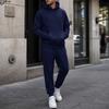 Completo da Ginnastica con Cappuccio da Uomo per Autunno Inverno, Spesso Pullover a Vestibilità Larga Tuta da Corsa, Abbigliamento Casual Atletico per Jogging