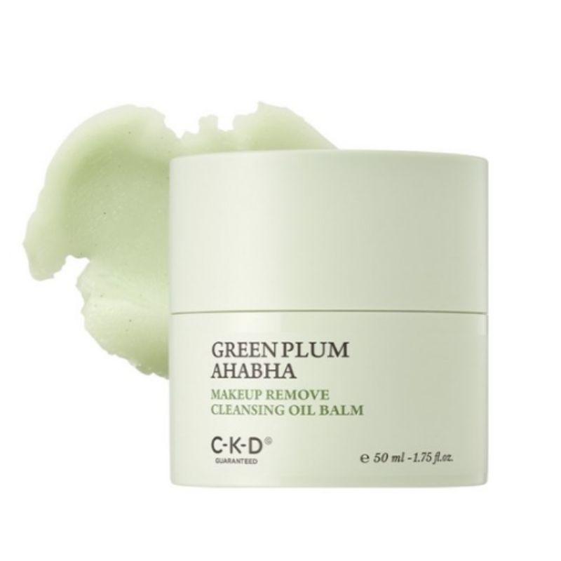 CKD Green Plum AHA BHA Makeup Zero Cleansing Oil Balm 50ml – Deep Pore Makeup Remover & Gentle Exfoliating Cleansing Balm
