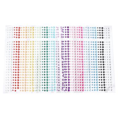 Rhinestones Stickers DIY 15 Colors SelfAdhesive Bling Accessories Stickers for Phone Craft Face
