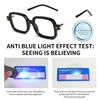Blue Ray Blocking Anti-Blue Light Reading Glasses Eye Protection Board Square Eyeglasses Ultralight Hyperopia Glasses