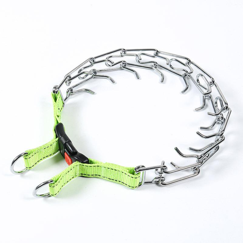 Avtagbar Metallhundträningshalsband med Järnspänne