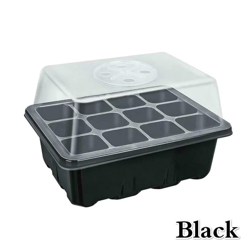 12 celler Hull Plantefrø Vokseboks Hagearbeid Såbrett Verktøy Plantepotter Plantepotter Hydroponics Voksesystem Innendørs