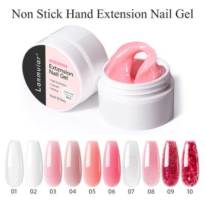 Nail Art Extension Glue Ľahké tvarovanie UV Kompaktná veľkosť Fix Flexibilný gél pre silné nechty bez značiek