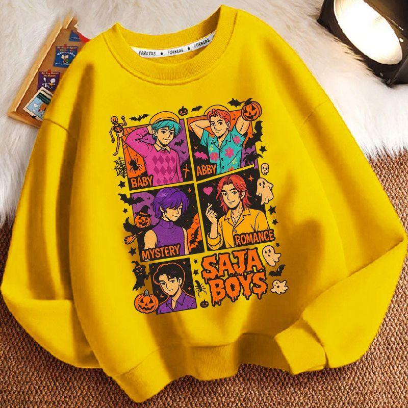 Children's Witch Hunt Team Hoodies, Spring and Autumn Boys' and Girls' Casual Long-sleeved Hoodies