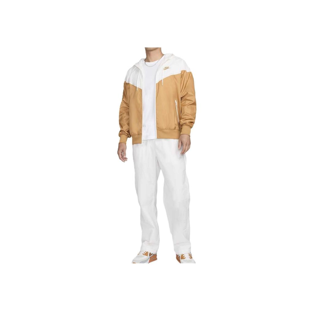 Nike Windrunner Logo Embroidered Color Block Comfortable Sports Hooded Jacket Men Jackets Linen DA0002-224