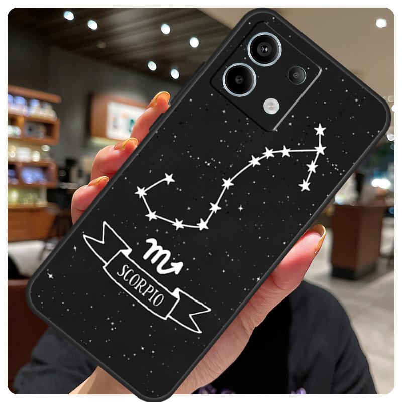 Zodiac Constellation Case For Xiaomi Redmi Note 14 10 11 12 13 15 Pro Plus Cover For Redmi 15 15C 14C 10C 12C 13C