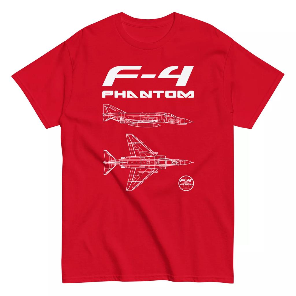F-4 Phantom II Classical American Fighter Jet Clean Design T-Shirt Men's T-Shirt Short Sleeve Shirt Men Women Summer