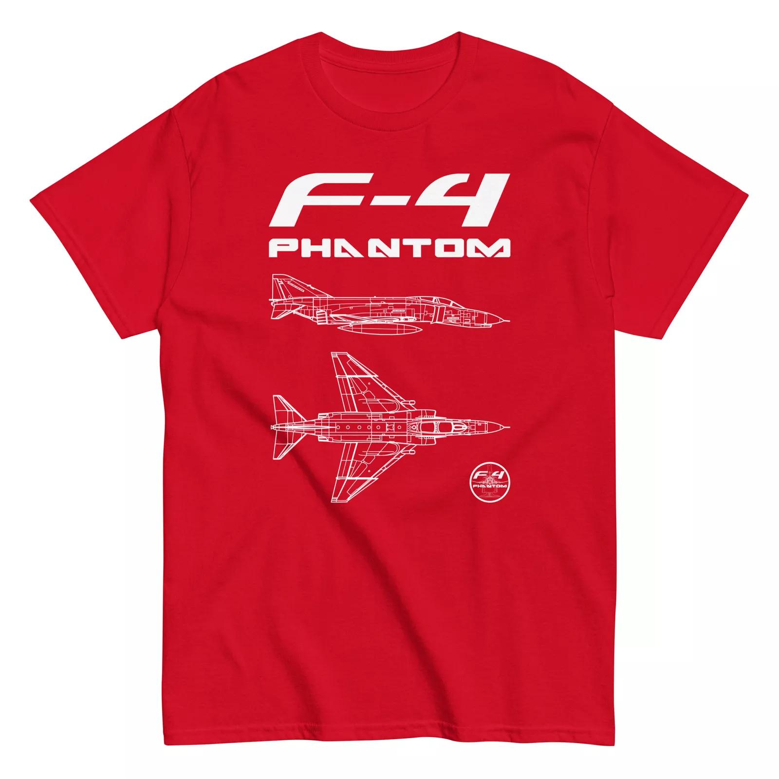 

F-4 Phantom II Classical American Fighter Jet Clean Design T-Shirt Men s T-Shirt Short Sleeve Shirt Men Women Summer S