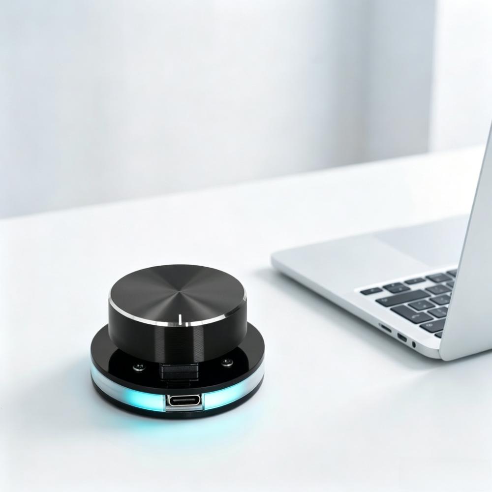 Lighting Volume Control Knob Adjustable External Media Controller Computer Use