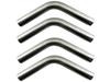 BRIGHTZ Stainless Steel Bent 4 Pieces 51mm 51 60° Pipe, 1.2mm Thick, [CUR-PIPE-023-4PC] Diameter, 51 60°
