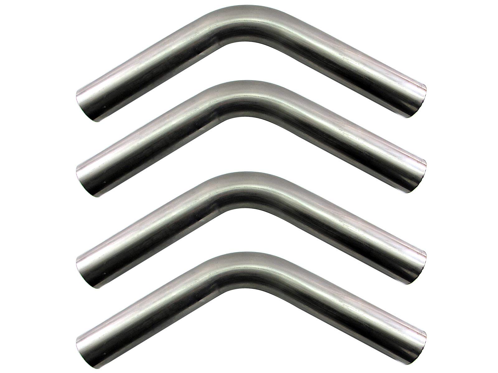 

BRIGHTZ Stainless Steel Bent 4 Pieces 51mm 51 60° Pipe, 1.2mm Thick, [CUR-PIPE-023-4PC] Diameter, 51 60°