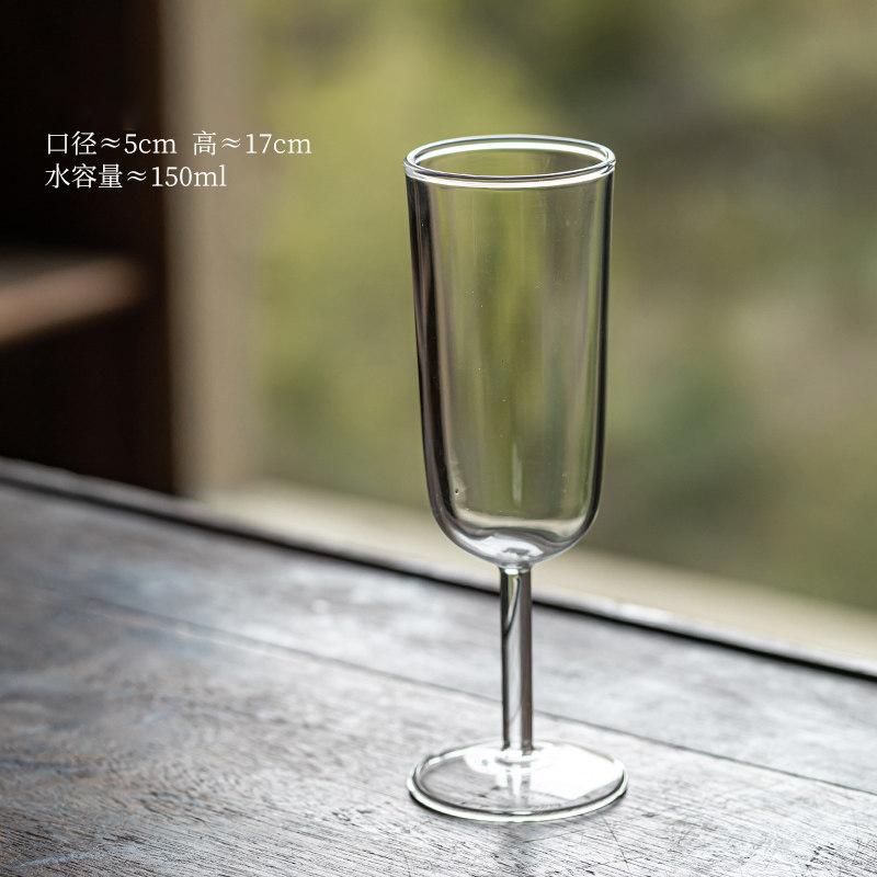 

Glass Tea Brewing Cup With Stem Special Green Tea Cup Thickened Heat-Resistant Transparent Cup For Home Use 1PCS