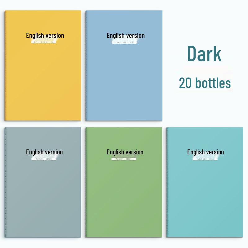 English Writing Notebook: Thickened Macaron Colors for Third Graders, High-Quality Homework Paper