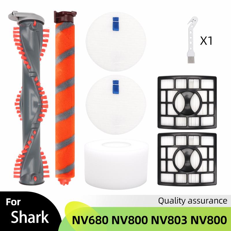 Main Brush Roller Brush HEPA Foam Filter Suitable for Shark NV680 NV800, NV803, NV800, vacuum cleaner replacement parts