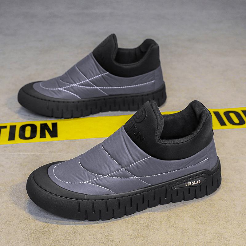 Зимние ботинки для мужчин Водонепроницаемые снежные ботильоны Мех Теплые Хлопковые Повседневные Ботинки Противоскользящая Спортивная Обувь Уличные Мужские Кроссовки 39 8379₽