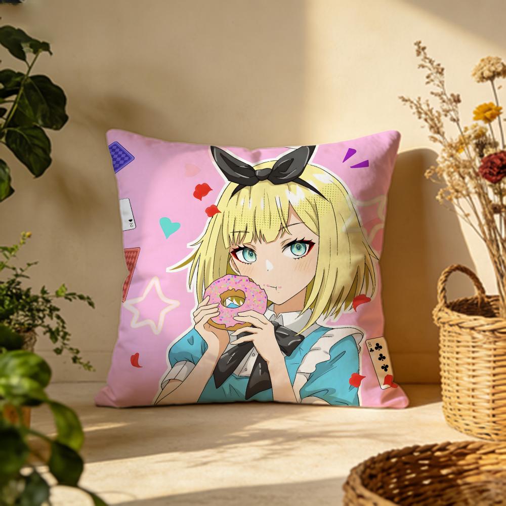 Stylish Ttakt Op Destinyed Cushion Cover Versatile DoubleSided Pillow Case Fit for Sofa Bed Car  Daily Decor
