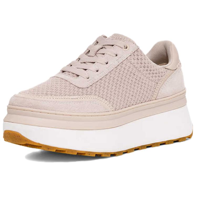 UGG Marlin Series Round Toe Thick Sole Low Top Casual Shoes Women sneaker Terracotta White 1170556-CERA