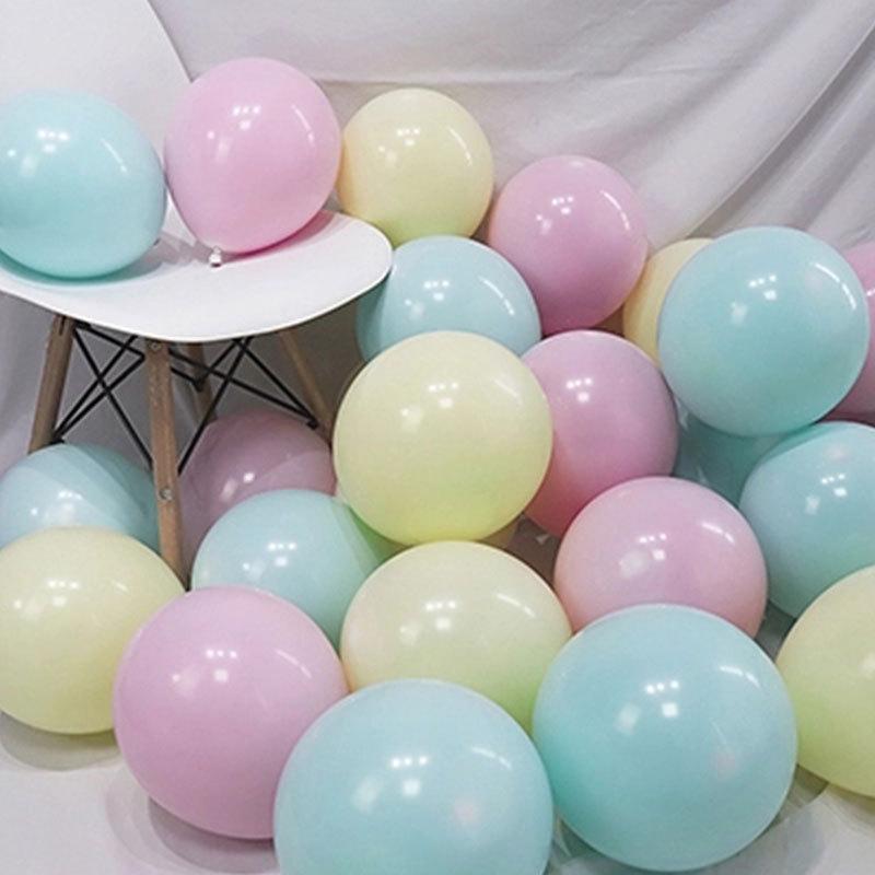 18" Thickened Round Macaron Balloons - 50 Pack for Birthday, Wedding & Party Decor