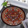 1Pc Aztec Circular Print Rug - home decoration Carpet For Living Room Bedroom Flooring Computer Chair Area Rug