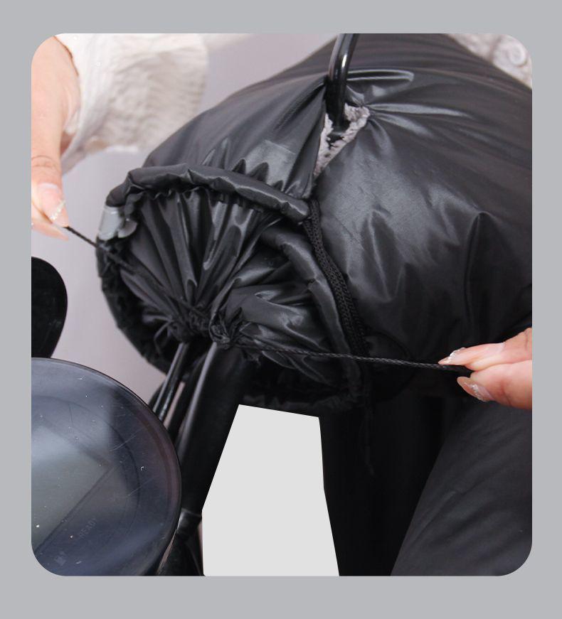 Thickened Fleece-Lined Electric Vehicle & Motorcycle Winter Windshield Quilt: Waterproof, Windproof, Extra Thick, Cold-Proof.