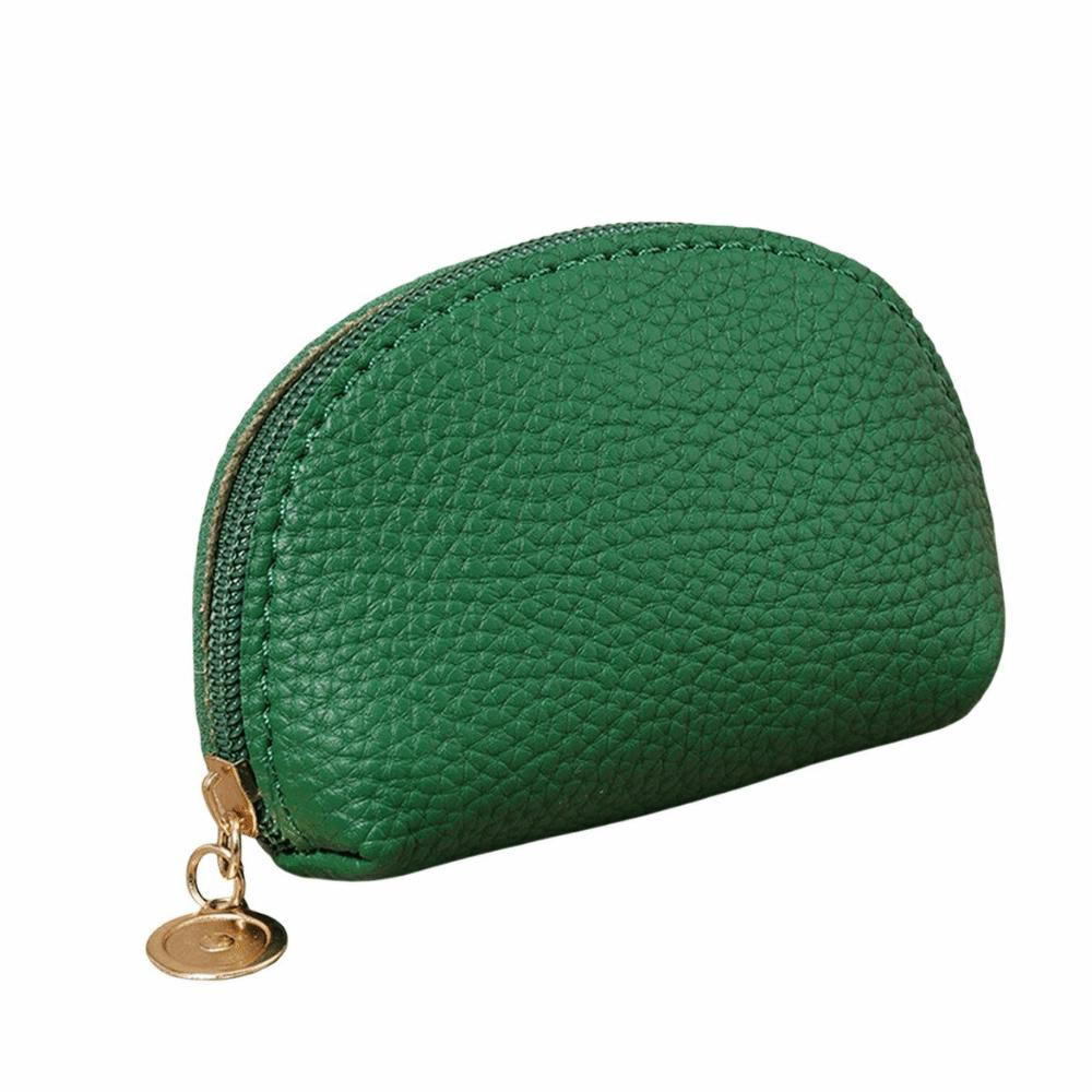 Portable Card Storage Pouch PU Leather Women's Wallet Casual Coin Storage Bag  Women Men