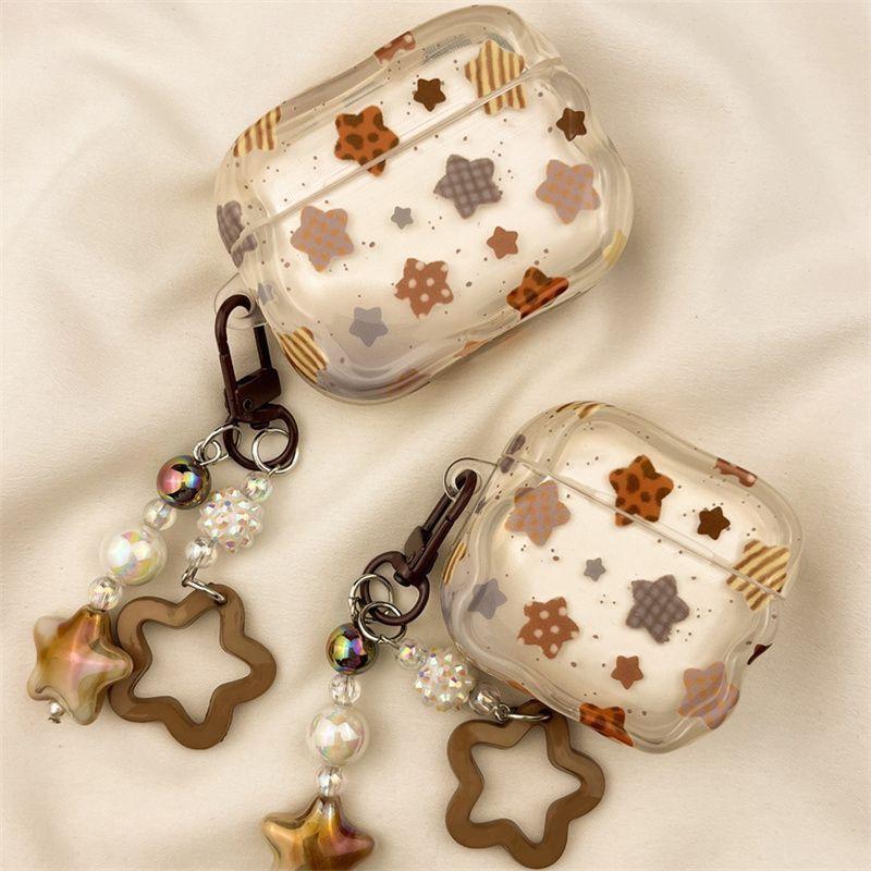 Plaid Stars Are Suitable for AirPods 1 Bluetooth Protective Case Pro1 Generation 1 Generation Apple Earphone Case Huaqiang North 1 Generation