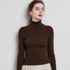 High Collar Sweater Women Solid Fit Knitted Undercoat 2022 New Autumn and Winter Casual Solid Short Long Sleeve Sweater Pullover