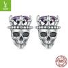 Halloween Pumpkin Skull Earrings Gothic Style Studs Men Women