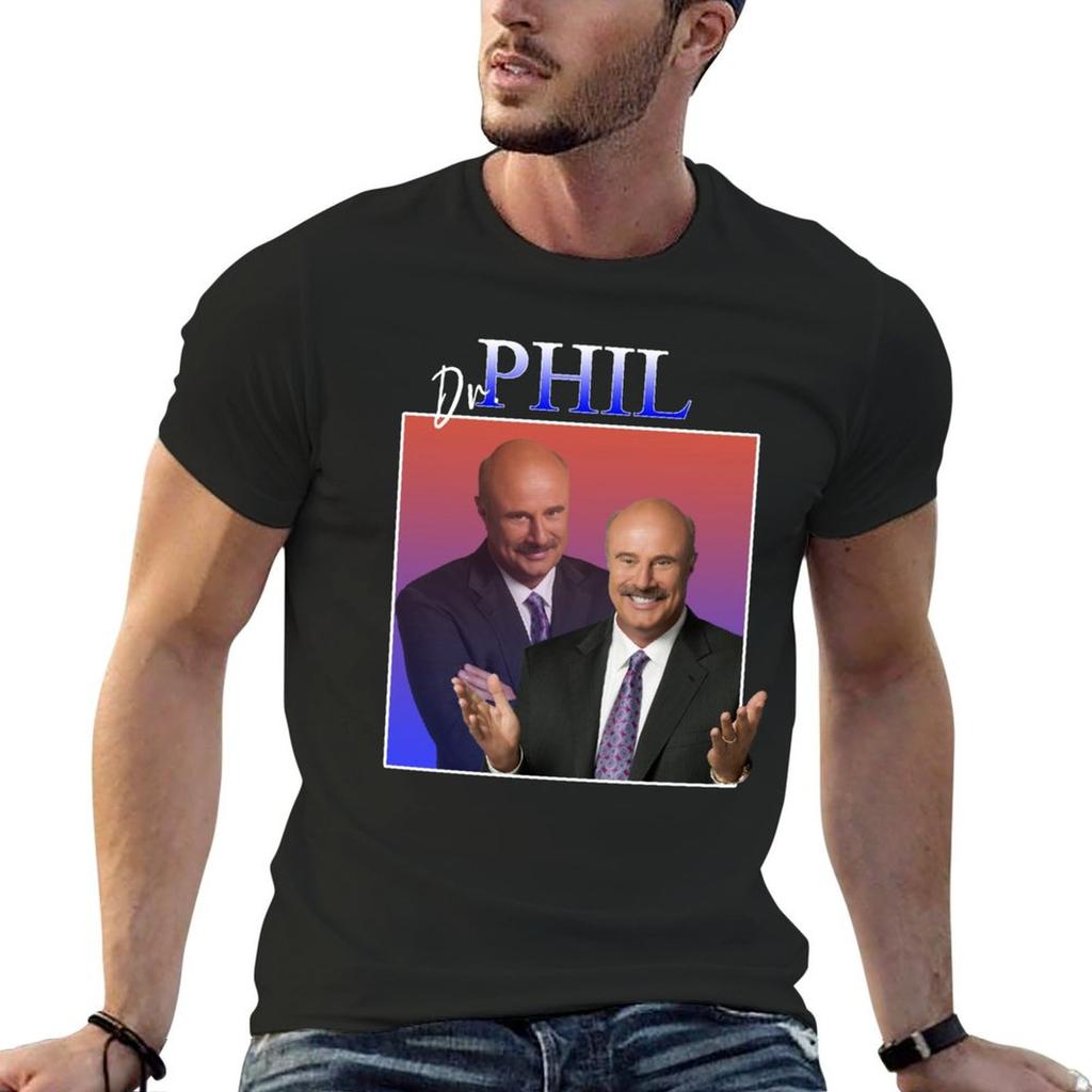 Dr. Phil 90's Retro Vintage T-Shirt cheap stuff blacks shirts graphic boys animal print for me