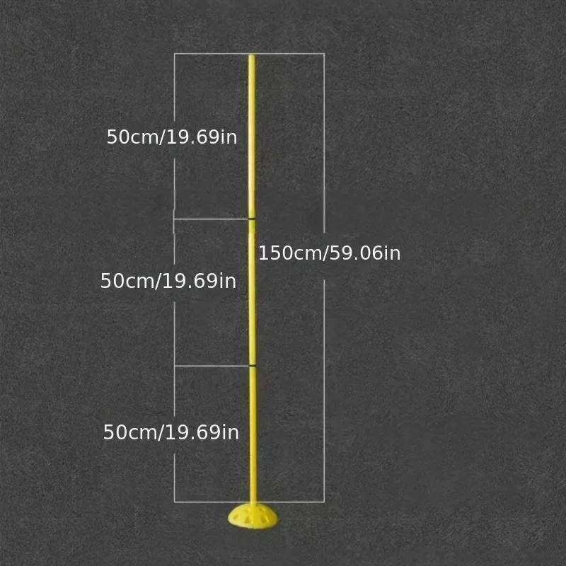 Anti Slip Foldable Portable Marker Pole Football Training Winding Pole Sport Specific Auxiliary Practice Training Equipment Tool
